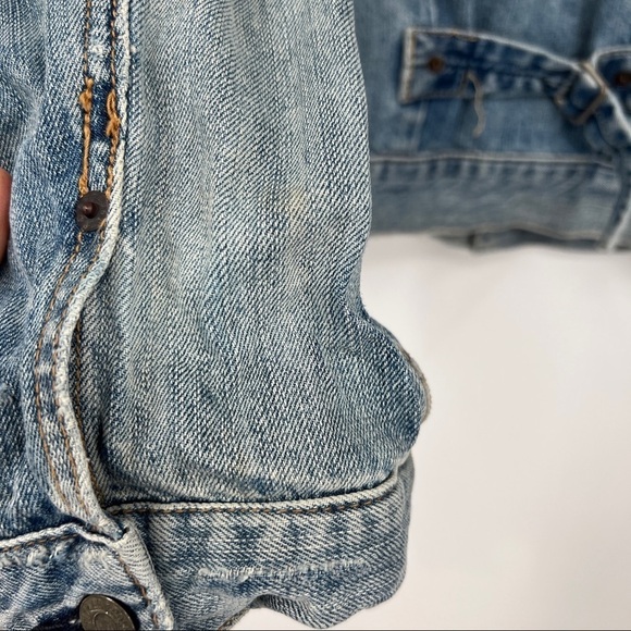 Ralph Lauren Denim & Supply Light Wash Faded Buttondown Collared Denim Jacket - Picture 12 of 16